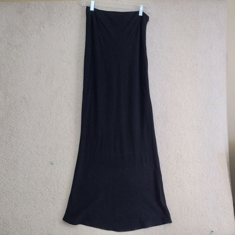 Princess Polly Skirt Womens US4 Black Maxi Tube Long Straight Knit Casual Skirt